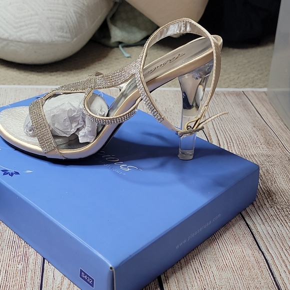 Pleaser Fabulicious rhinestone crystal heels NIB - Picture 4 of 6